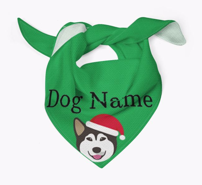 Peeking Christmas Icon: Personalized {breedFullName} Bandana